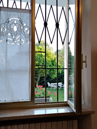 Vista dalla finestra della camera da letto